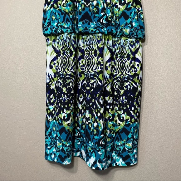 London Times Boho Chic Paisley Print Braided Neck Sleeveless Sundress. Size 10 - Picture 7 of 14